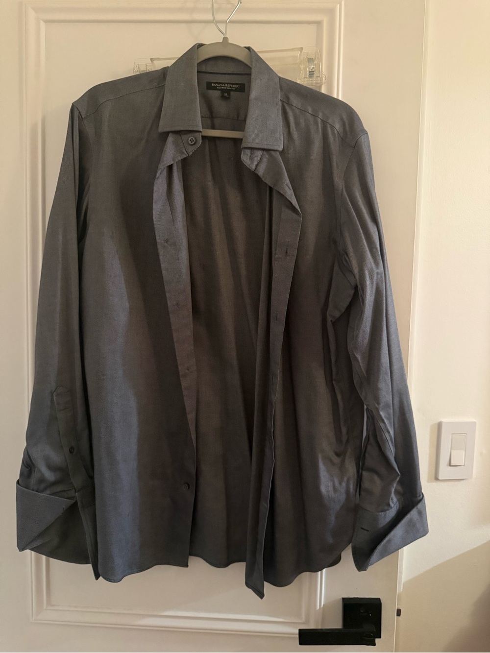 Banana Republic Slate Gray Men’s Dress Shirt